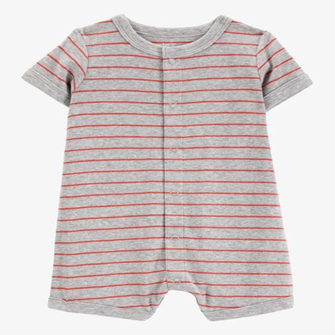 Baby Boy Crab Striped Cotton Blend Short-Sleeve Romper 1S474910-984