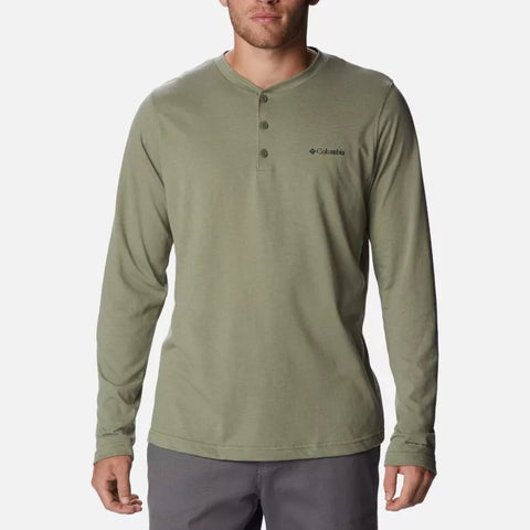 Stone Green Heather Men's Thistletown Hills Henley Shirt 2013791397