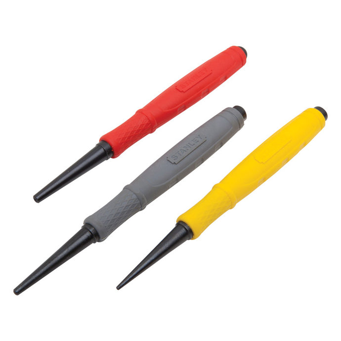 Stanley Tools Cushion Grip Nail Setters Single or 3 Pack 58-930 2065167