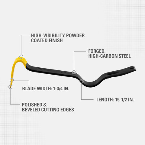 Stanley Tools Super Wonder Bar 15 Inch Pry Bar 55-525 2091635