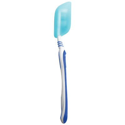 blue toothbrush with blue toothbrush cover