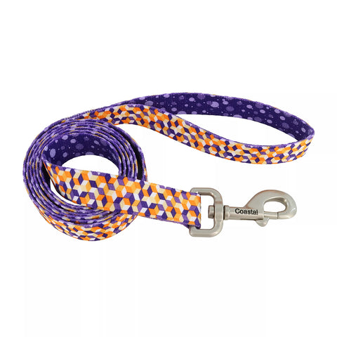 Purple Orange Cubes Sublime Dog Leash