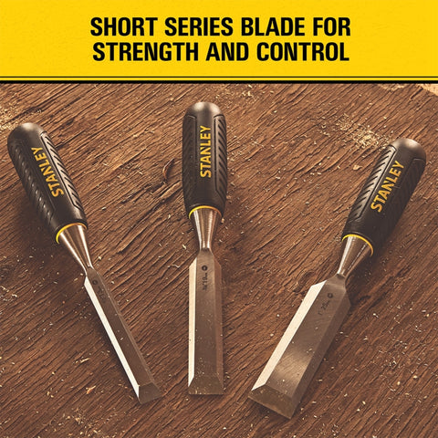 Stanley Tools 3 Piece Wood Chisel Set 16-150 2107738