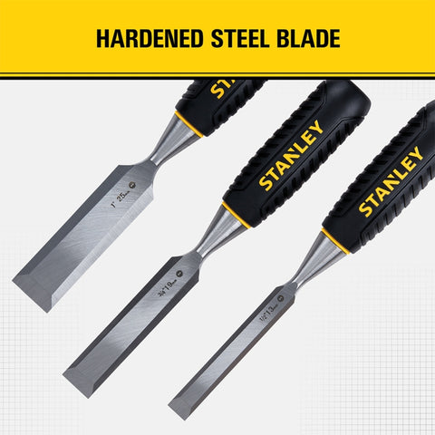 Stanley Tools 3 Piece Wood Chisel Set 16-150 2107738