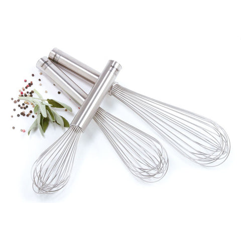 Set of 3 Stainless Steel Whisks 2115