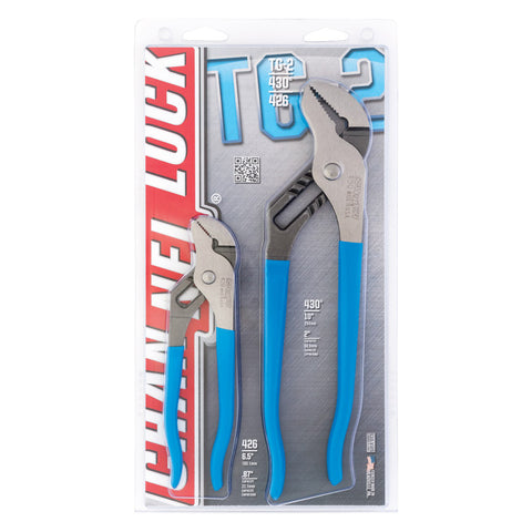 Channellock 6-1/2 & 10 Inch Carbon Steel Tongue and Groove Pliers TG2 2139244