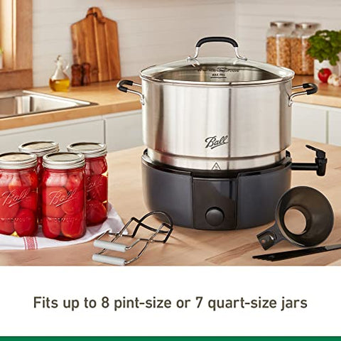 Fits up to 8 Pint-Size or 7 Quart-Size Jars