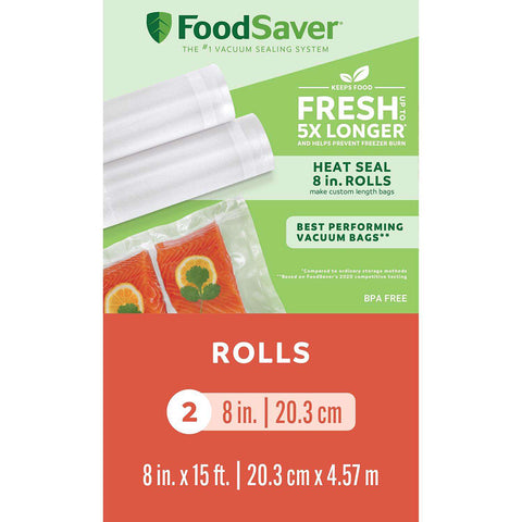 2-Pack Clear Vacuum Sealer Rolls 2185571