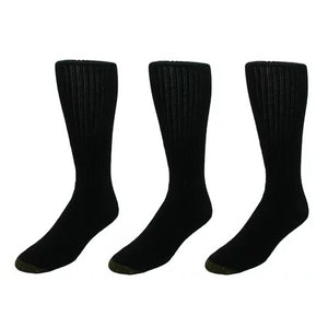 Black 3-Pack Men's Ultratec Over-the-Calf Socks 2187H-097