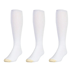 White 3-Pack Men's Ultratec Over-the-Calf Socks 2187H-170