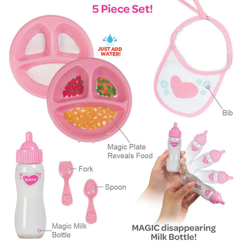 Magic feeding set for dolls