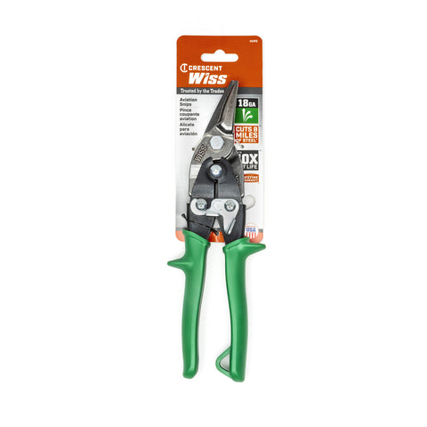 Wiss 9-3/4 in. Stainless Steel Right Compound Action Aviation Snips 18 Ga. M2R 21984