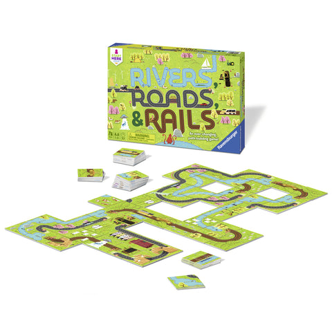 Rivers, Roads, & Rails Board and Card Game 22053