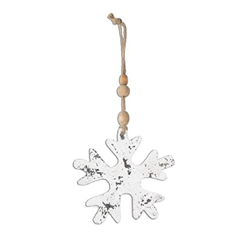 Laser Cut Metal Snowflake Ornament 228-60979
