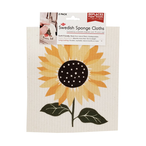 2-Pack Proud Sunflower Swedish Dishcloths 23118