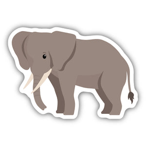 Gray Elephant Sticker 2410-LSTK
