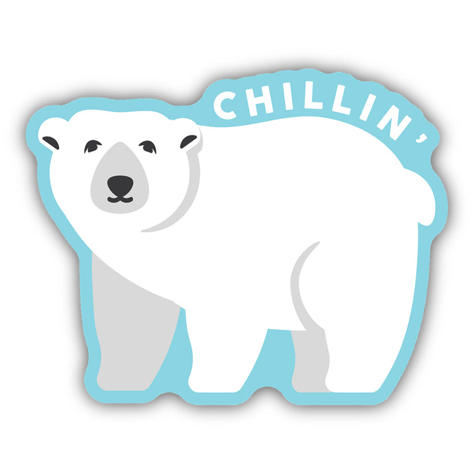 Chillin' Polar Bear Sticker 2411-LSTK
