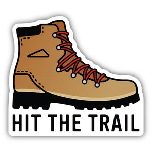 Hit the Trail Hiking Boot Sticker 2441-LSTK