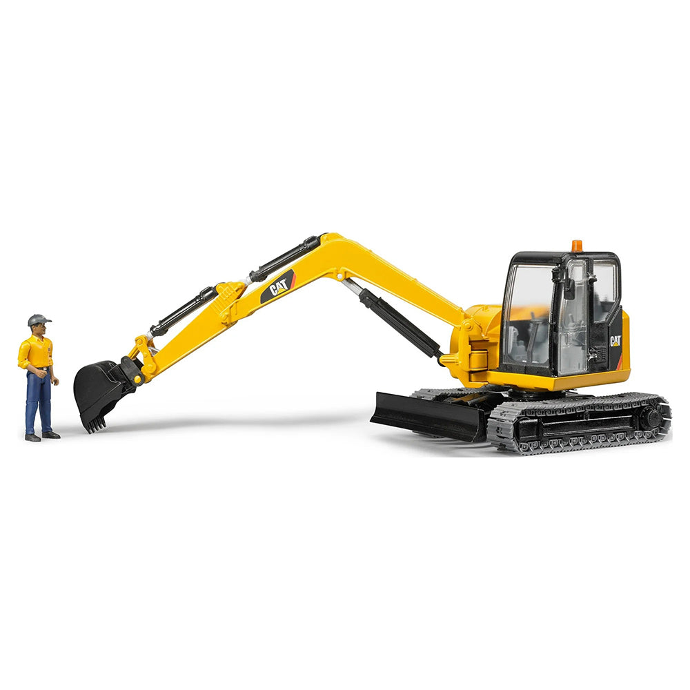 Bruder CAT Mini Excavator with Worker 2467 Good s Store Online