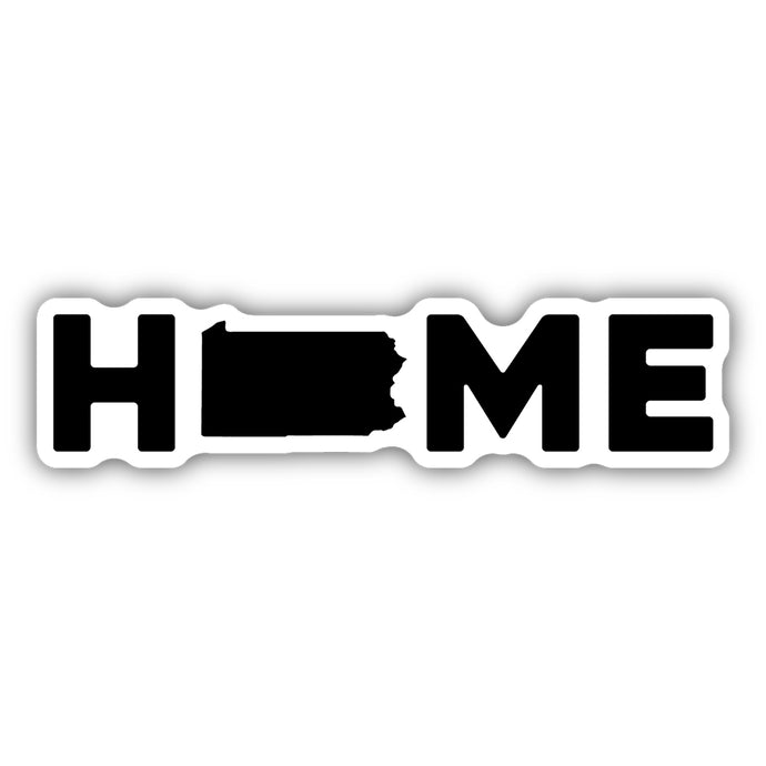 Home with Pennsylvania Shape Sticker 2487-LSTK
