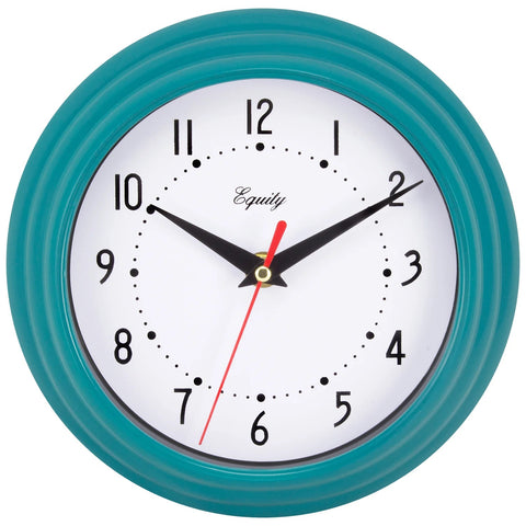 Analog Teal Wall Clock 25020