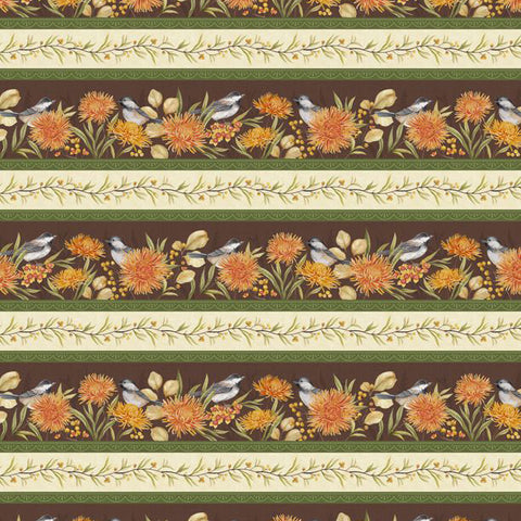 Chickadee Charm Collection Repeating Stripes Cotton Fabric 27724-728