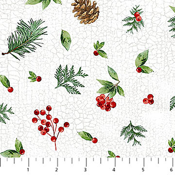 holly and pine, Winter Song Craft Panel DP27800-99