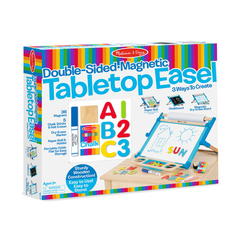 tabletop easel box front and side