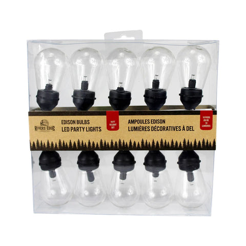 Front of Packaging of Edison Bulbs LED Party Lights 2836
