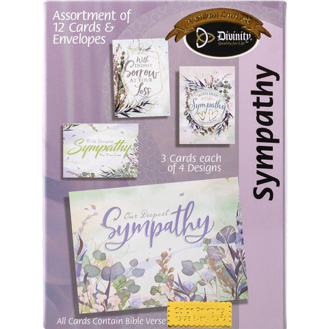 Sympathy Watercolor Grass Boxed Cards 28665N