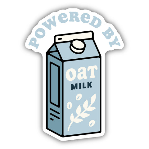 Powered By Oat Milk Sticker 2878-LSTK