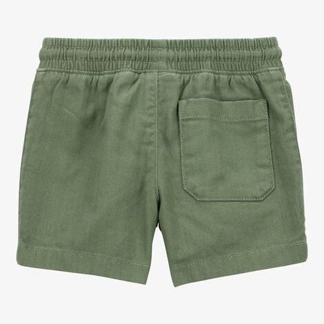 Toddler Pull-On Cotton Shorts - Olive 2T059310-300