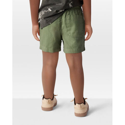 Toddler Pull-On Cotton Shorts - Olive 2T059310-300