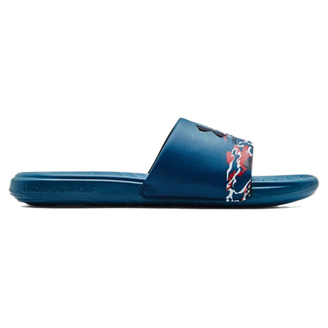 Deep Sea, Black Men's UA Ansa Graphic Slides 3024434-402
