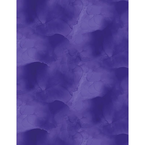 Purple Watercolor Cotton Fabric