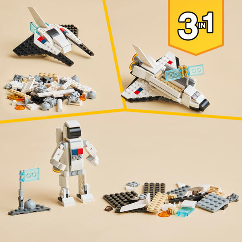 LEGO Creator 3 in 1 Space Shuttle Toy Set 31134