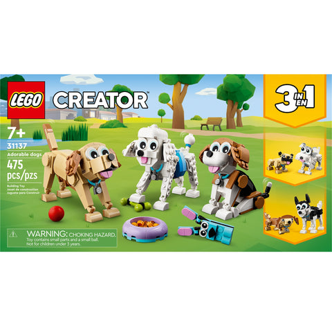 LEGO Creator 3 in 1 Adorable Dogs Animal Figures Toys 31137