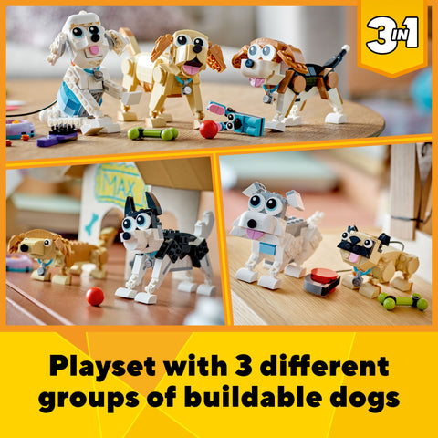 LEGO Creator 3 in 1 Adorable Dogs Animal Figures Toys 31137