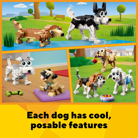 LEGO Creator 3 in 1 Adorable Dogs Animal Figures Toys 31137