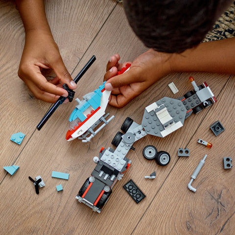 LEGO� Creator Flatbed Truck with Helicopter Toy 31146