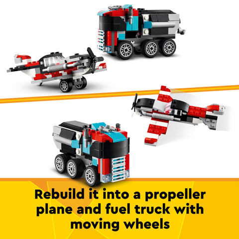 LEGO� Creator Flatbed Truck with Helicopter Toy 31146