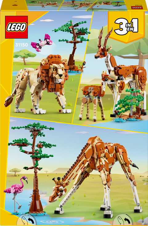 LEGO� Creator Wild Safari Animals 3in1 Set 31150
