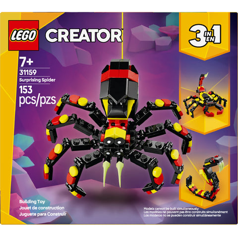 LEGO Creator 3 in 1 Wild Animals Surprising Spider Building Toy 31159