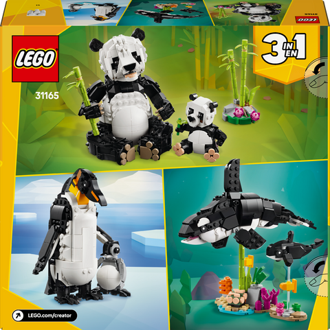 LEGO Creator 3 in 1 Wild Animals Panda Family Building Toy 31165