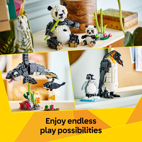 LEGO Creator 3 in 1 Wild Animals Panda Family Building Toy 31165