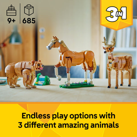 LEGO Creator 3 in 1 Beautiful Horse Building Toy 31166