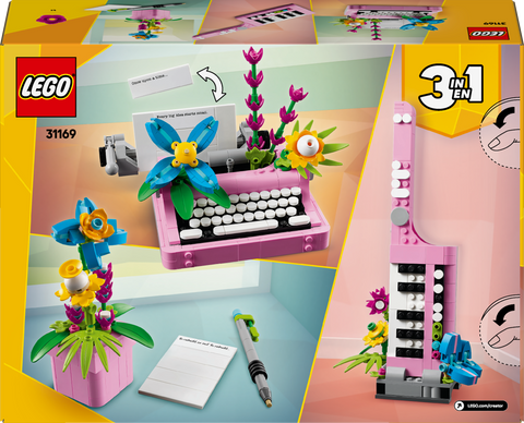 LEGO Creator 3 in 1 Typewriter with Flowers Building Toy 31169