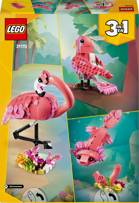 LEGO Creator 3 in 1 Wild Animals: Pink Flamingo 31170