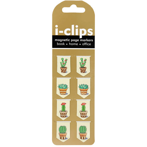 Succulents i-Clips Magnetic Page Markers