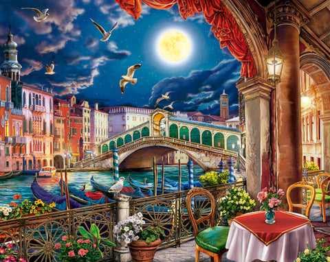 Evening Cafe In Venice - 1000 Piece Jigsaw Puzzle 33-11265